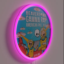 Charger l'image dans la galerie, Neon Beer Sign Art with Vibrant RGB Colors and Typography