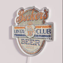 Charger l'image dans la galerie, Vintage Neon Sign Retro Style Uinta Club Beer Advertisement Illumination Decoration