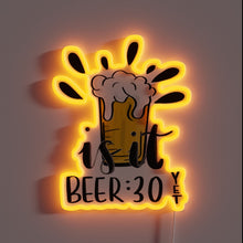 Charger l'image dans la galerie, Beer Lover's Paradise Sign with Vibrant RGB Neon Accents