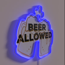 Charger l'image dans la galerie, Let Loose at Home with Our Beer Allowed Sign