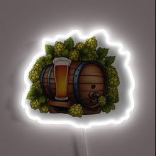 Charger l'image dans la galerie, Vibrant Beer Barrel Hops Neon Sign Lighting Bar Pub Decor