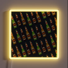 Charger l'image dans la galerie, Eye-catching RGB neon sign featuring colorful beer bottle design patterns.