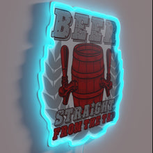 Charger l'image dans la galerie, Retro style bar decor with illuminated beer tap sign