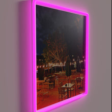 Charger l'image dans la galerie, Neon illuminated beer garden sign with customizable RGB color options