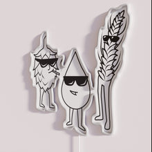 Charger l'image dans la galerie, Neon bar decor with customizable color changing beer equipment theme