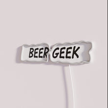 Charger l'image dans la galerie, Neon beer geek design wall decor with customizable RGB colors