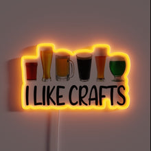 Charger l'image dans la galerie, Neon Sign Featuring Beer Logo in Colorful RGB LED Design