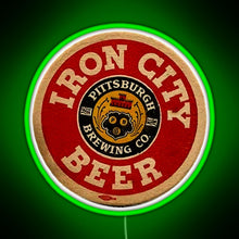 Charger l'image dans la galerie, Beer Irons City RGB neon sign green