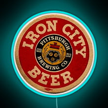 Charger l'image dans la galerie, Beer Irons City RGB neon sign lightblue