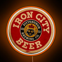 Charger l'image dans la galerie, Beer Irons City RGB neon sign orange