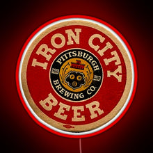 Charger l'image dans la galerie, Beer Irons City RGB neon sign red