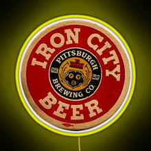 Charger l'image dans la galerie, Beer Irons City RGB neon sign yellow