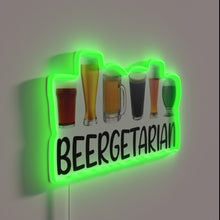 Charger l'image dans la galerie, Neon Beer Sign for Beer Lovers with Humorous Brew Theme