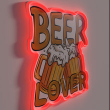 Charger l'image dans la galerie, RGB Neon Sign: A Vibrant Beer Enthusiast's Home Bar Decor