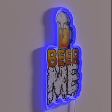 Charger l'image dans la galerie, RGB Neon Sign: Cheers to the Perfect Cold Glass Beer Moment