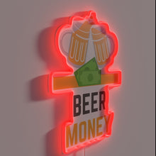 Charger l'image dans la galerie, Neon Sign: Beer Money Funded Nights Ahead Home Bar Decor Statement