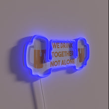 Charger l'image dans la galerie, Celebrate friendship with vibrant Beer Mugs We Drink Together neon.