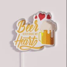 Charger l'image dans la galerie, Neon beer bar decor quote sign with colorful LED accents