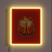 Charger l'image dans la galerie, Vibrant LED beer Oktoberfest celebration party neon lighting decoration sign.