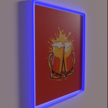 Charger l'image dans la galerie, Vibrant RGB Neon Wall Sign Celebrating Germany's Oktoberfest Beer Tradition