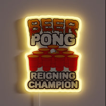 Charger l'image dans la galerie, Official Neon Sign for the Ultimate Beer Pong Tournament Champion