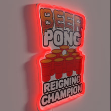 Charger l'image dans la galerie, Beer Pong Championship Winner Boasts Status with Neon Sign Pride