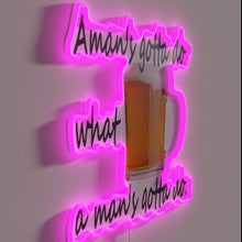 Charger l'image dans la galerie, Neon Beer Sign in Color-Changing RGB LED Lighting Technology Design