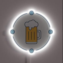 Charger l'image dans la galerie, Electric Beer Bar Sign with Color-Changing RGB Neon Lighting Effects
