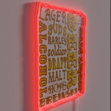 Charger l'image dans la galerie, Color-changing LED beer bar neon sign for home entertainment.