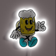 Charger l'image dans la galerie, Electric Beer Sign with Color-Changing RGB Neon Light Effect