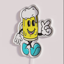 Charger l'image dans la galerie, Vibrant Beer Bar RGB Neon Sign for Home Pub Decorations