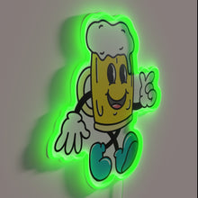 Charger l'image dans la galerie, Neon Beer Sign with Vibrant RGB Colorful Lighting Accent