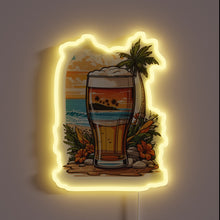 Charger l'image dans la galerie, Color-changing Beer Bar Sign with Bright RGB Neon Accents