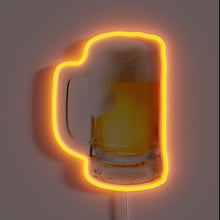 Charger l'image dans la galerie, Electric Beer Sign with Color-Changing LED Neon Lit Display