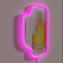 Charger l'image dans la galerie, RGB Neon Beer Sign, Color-Changing Bar Decor with Modern Style.