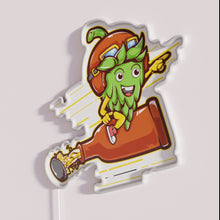 Charger l'image dans la galerie, RGB Neon Beer Sign Featuring Hops and a Pilot