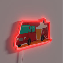 Charger l'image dans la galerie, Brewery on Wheels" RGB Neon Sign with Beer Truck Design