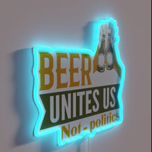 Charger l'image dans la galerie, Unite over beers, not ideologies with this colorful neon light.