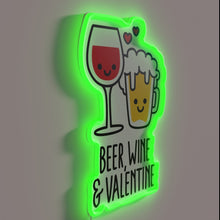 Charger l'image dans la galerie, Love is Brew-tiful: Funny Valentine's Day Couple RGB Neon Sign