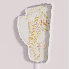 Charger l'image dans la galerie, RGB Neon Word Art Sign with Customizable Beer Typography Design