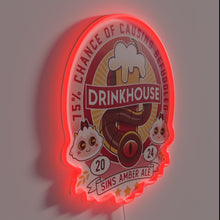 Charger l'image dans la galerie, Indulge in craft beer culture with vintage-inspired RGB lighting.