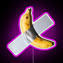 Charger l'image dans la galerie, Best Quality Banana Duct Tape Art 120k RGB neon sign  pink