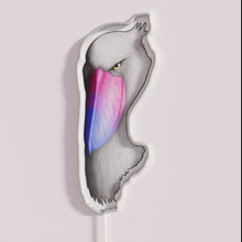 Charger l'image dans la galerie, Bright colorful bisexual pride shoebill design RGB LED neon sign