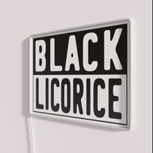 Charger l'image dans la galerie, Neon Decorative Black Licorice Wall Sign with RGB Color Changing Functionality