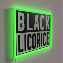 Charger l'image dans la galerie, Add nostalgic style with a bold black licorice neon sign.