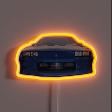 Charger l'image dans la galerie, Vintage Blue Camaro Neon Sign with Colorful RGB Lighting Effect