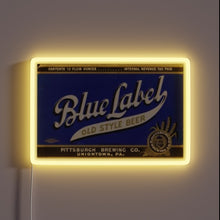 Charger l'image dans la galerie, Vintage Neon Sign featuring iconic Blue Label Old Style logo