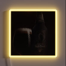 Charger l'image dans la galerie, Electric bold black beer and bottle RGB neon illuminated sign.