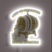 Charger l'image dans la galerie, Eye-catching RGB Neon Sign featuring Perfectly Aged Bourbon Whiskey Logo