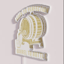 Charger l'image dans la galerie, Bourbon Whiskey Bar Decor with Distressed Finish RGB Neon Sign